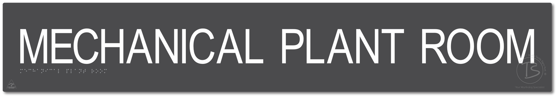 MECHANICAL PLANT ROOM - Braille Tactile Signs Aust.