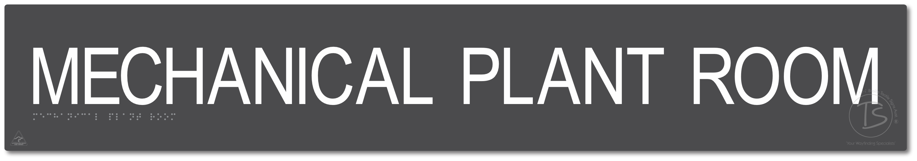 MECHANICAL PLANT ROOM - Braille Tactile Signs Aust.