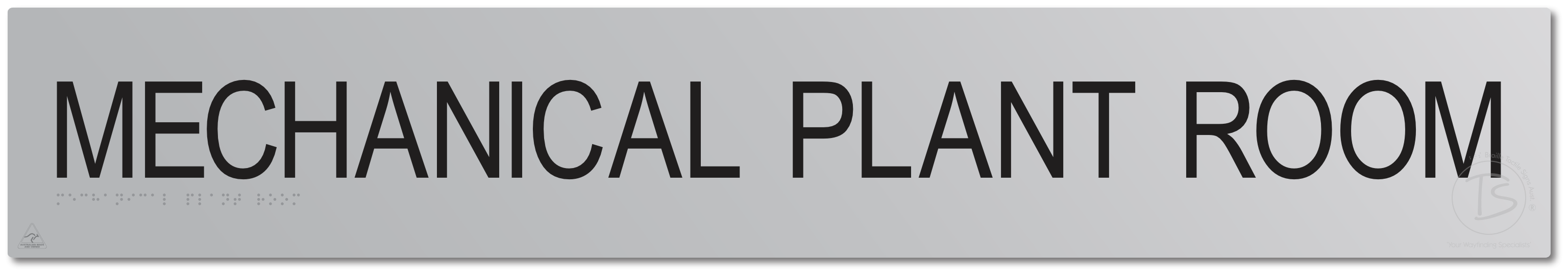 MECHANICAL PLANT ROOM - Braille Tactile Signs Aust.