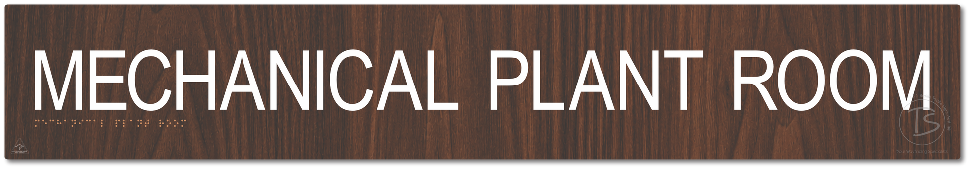 MECHANICAL PLANT ROOM - Braille Tactile Signs Aust.