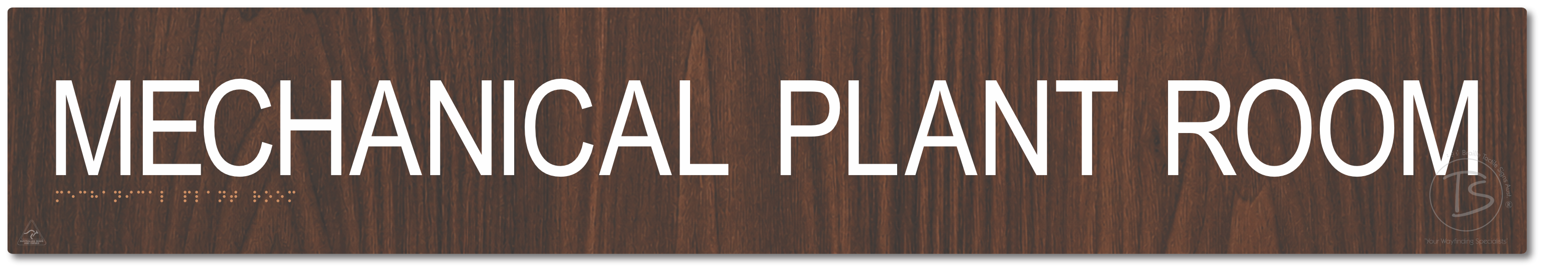 MECHANICAL PLANT ROOM - Braille Tactile Signs Aust.