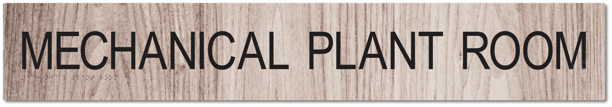 MECHANICAL PLANT ROOM - Braille Tactile Signs Aust.