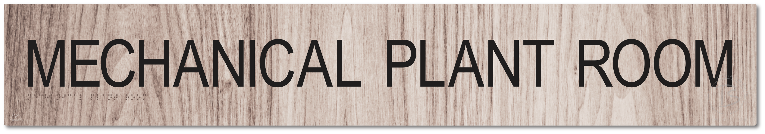 MECHANICAL PLANT ROOM - Braille Tactile Signs Aust.
