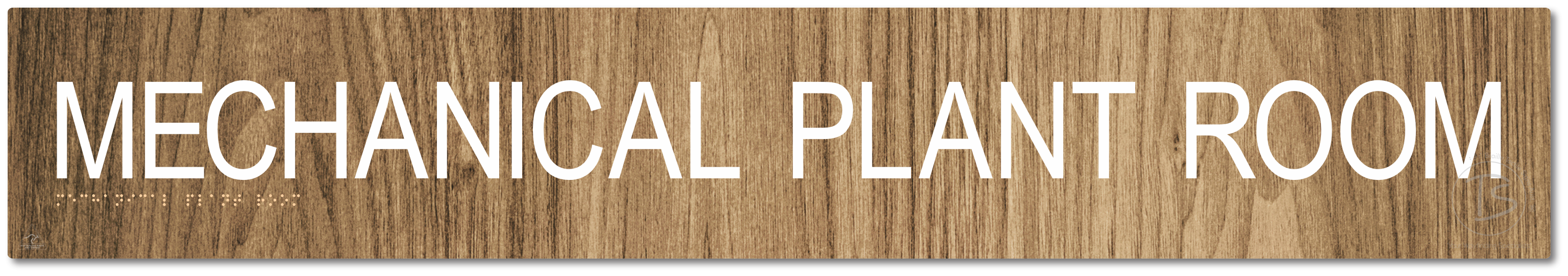 MECHANICAL PLANT ROOM - Braille Tactile Signs Aust.