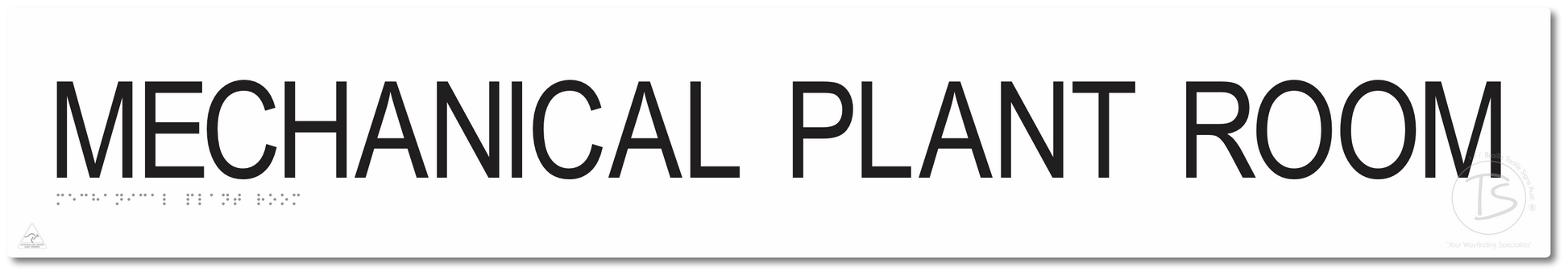 MECHANICAL PLANT ROOM - Braille Tactile Signs Aust.