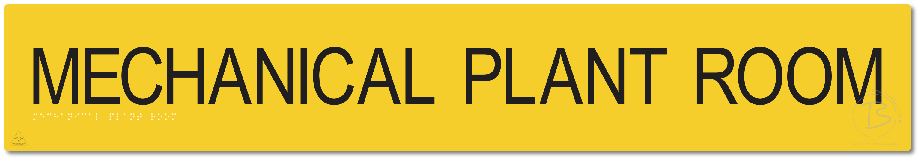 MECHANICAL PLANT ROOM - Braille Tactile Signs Aust.
