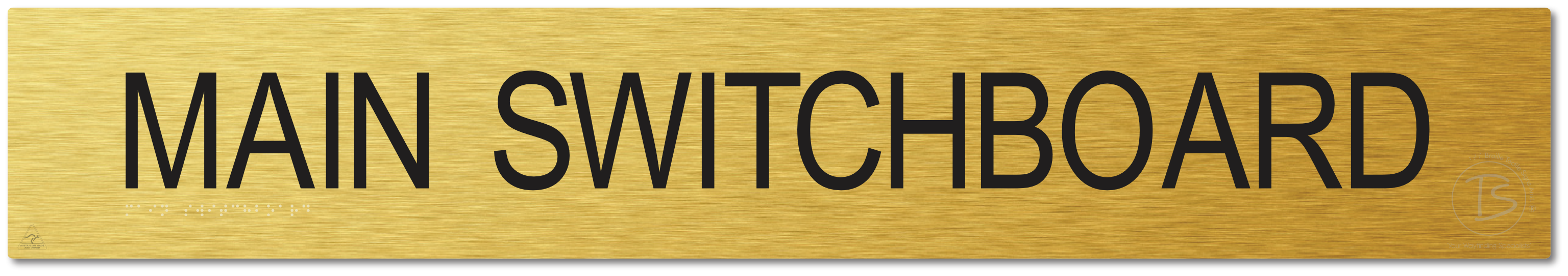 Main Switchboard - Braille Tactile Signs Aust.