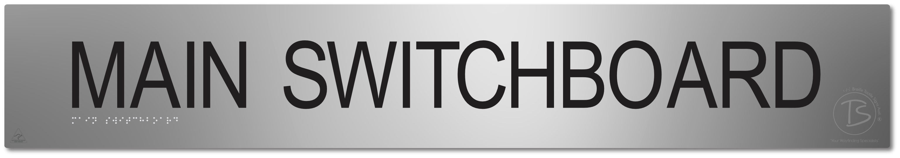 Main Switchboard - Braille Tactile Signs Aust.