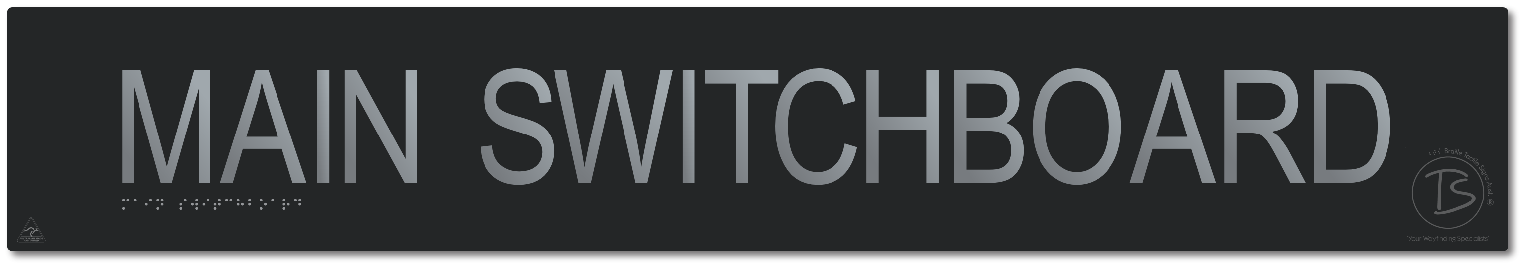 Main Switchboard - Braille Tactile Signs Aust.