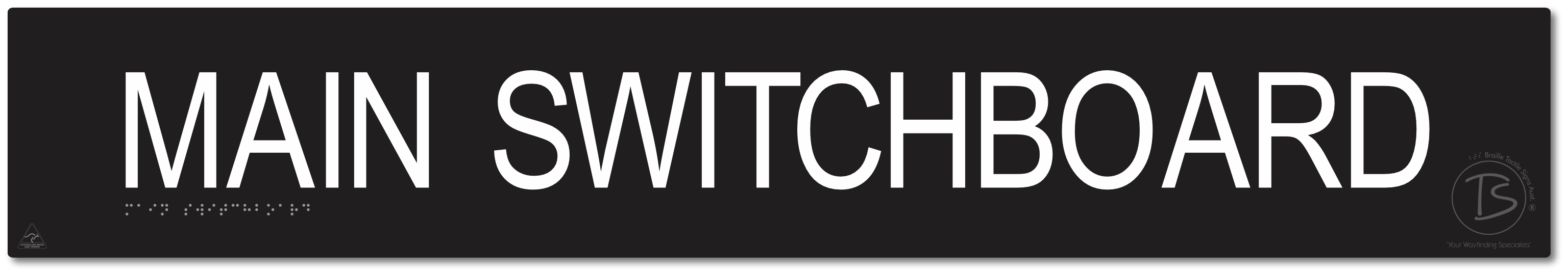 Main Switchboard - Braille Tactile Signs Aust.