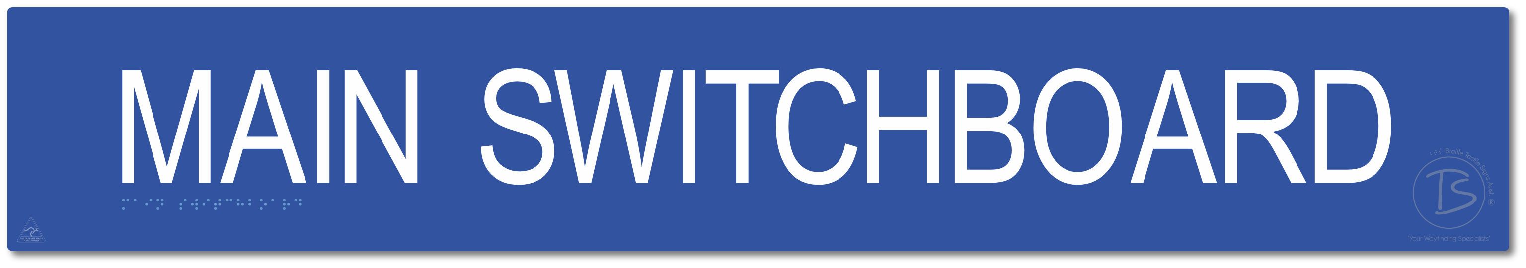 Main Switchboard - Braille Tactile Signs Aust.