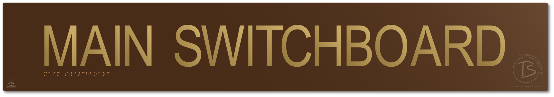 Main Switchboard - Braille Tactile Signs Aust.
