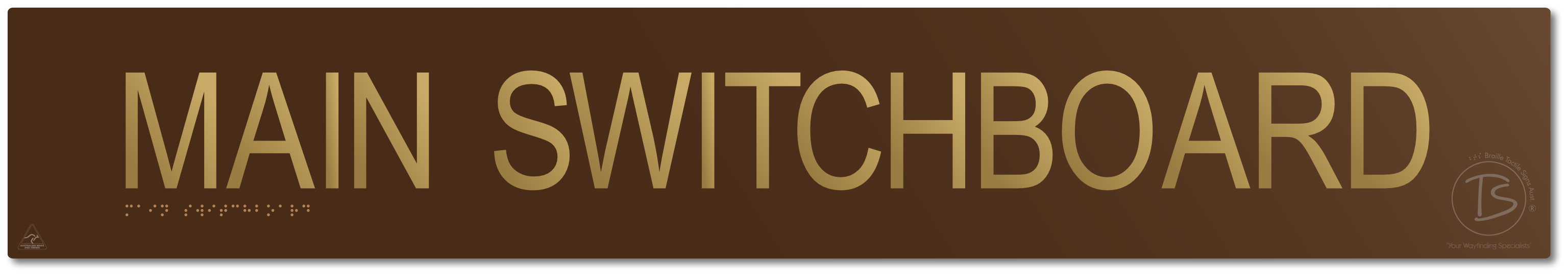 Main Switchboard - Braille Tactile Signs Aust.