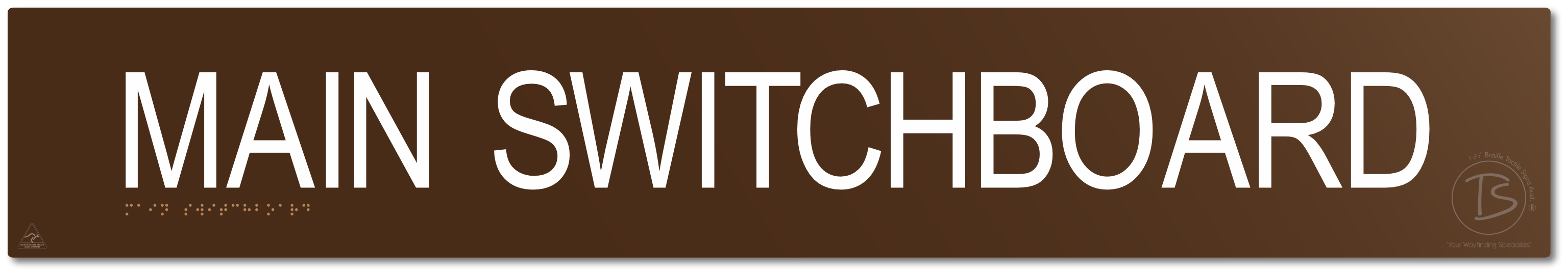 Main Switchboard - Braille Tactile Signs Aust.