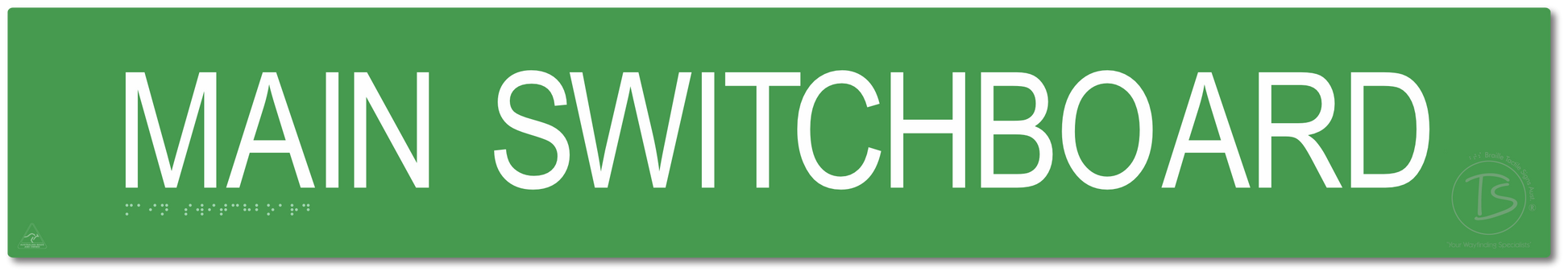 Main Switchboard - Braille Tactile Signs Aust.