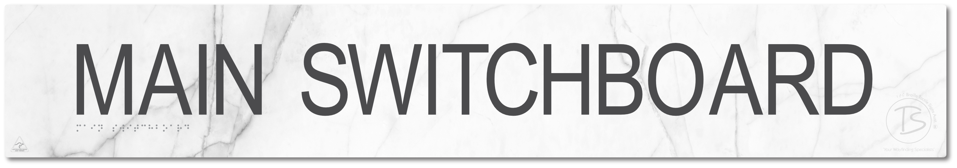 Main Switchboard - Braille Tactile Signs Aust.