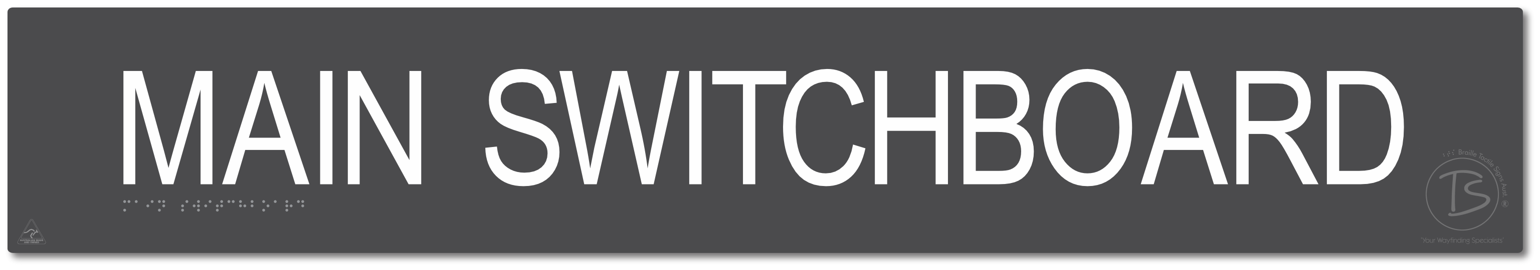Main Switchboard - Braille Tactile Signs Aust.