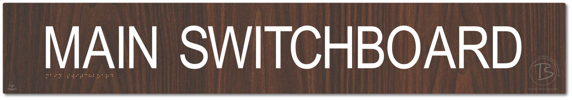 Main Switchboard - Braille Tactile Signs Aust.