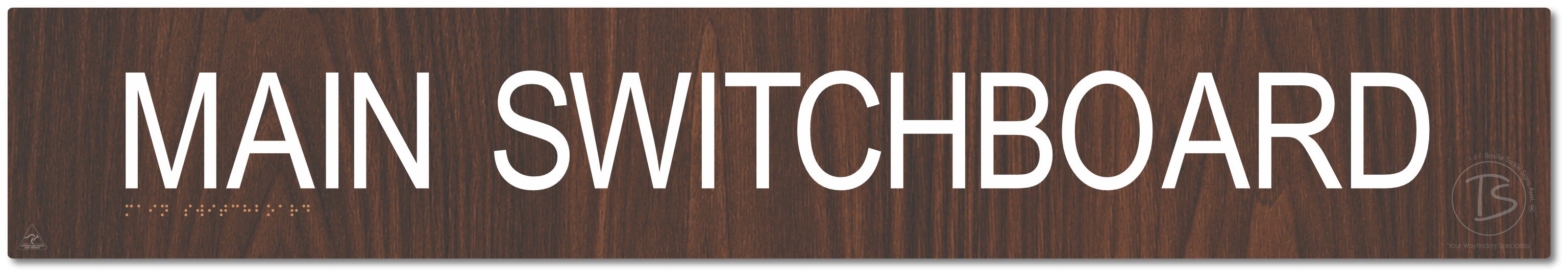 Main Switchboard - Braille Tactile Signs Aust.