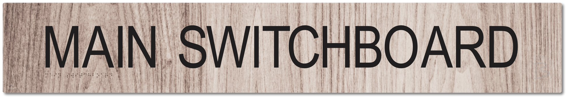 Main Switchboard - Braille Tactile Signs Aust.