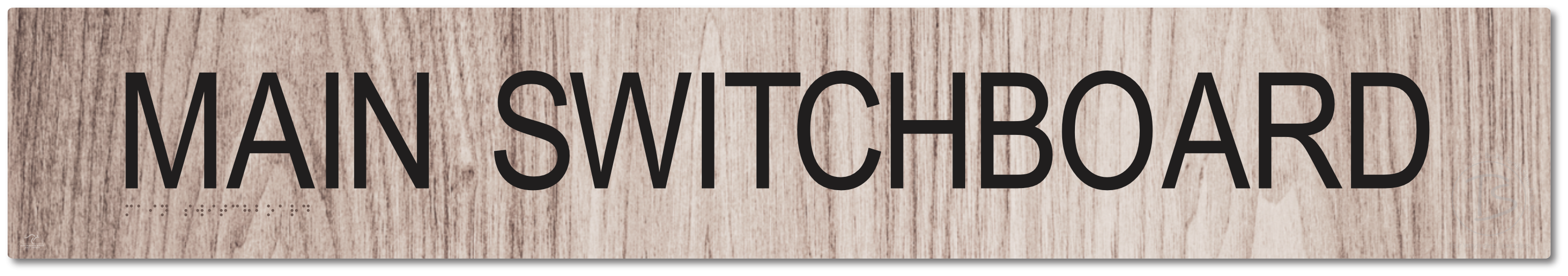 Main Switchboard - Braille Tactile Signs Aust.