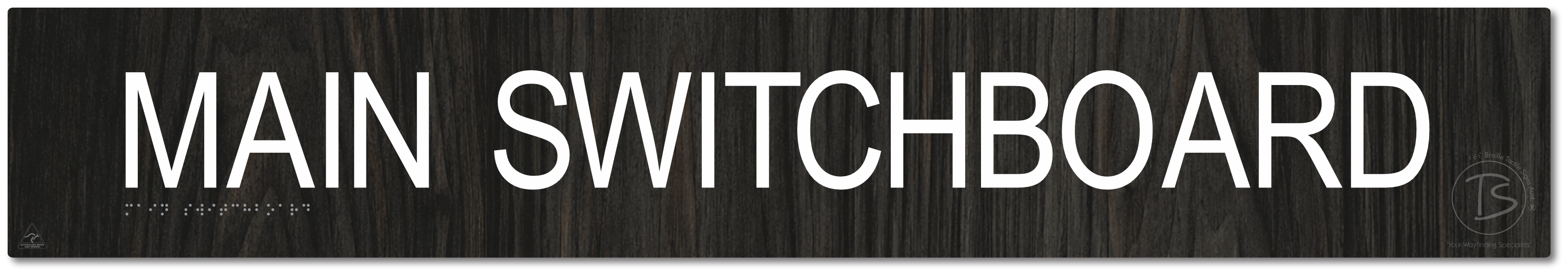 Main Switchboard - Braille Tactile Signs Aust.