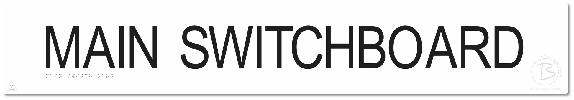 Main Switchboard - Braille Tactile Signs Aust.