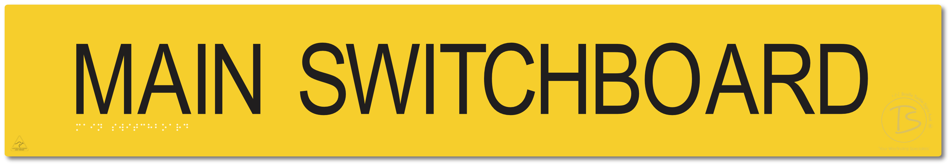 Main Switchboard - Braille Tactile Signs Aust.