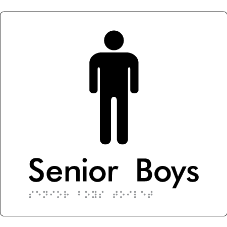 Senior Boys Toilet - Braille Tactile Signs Aust.