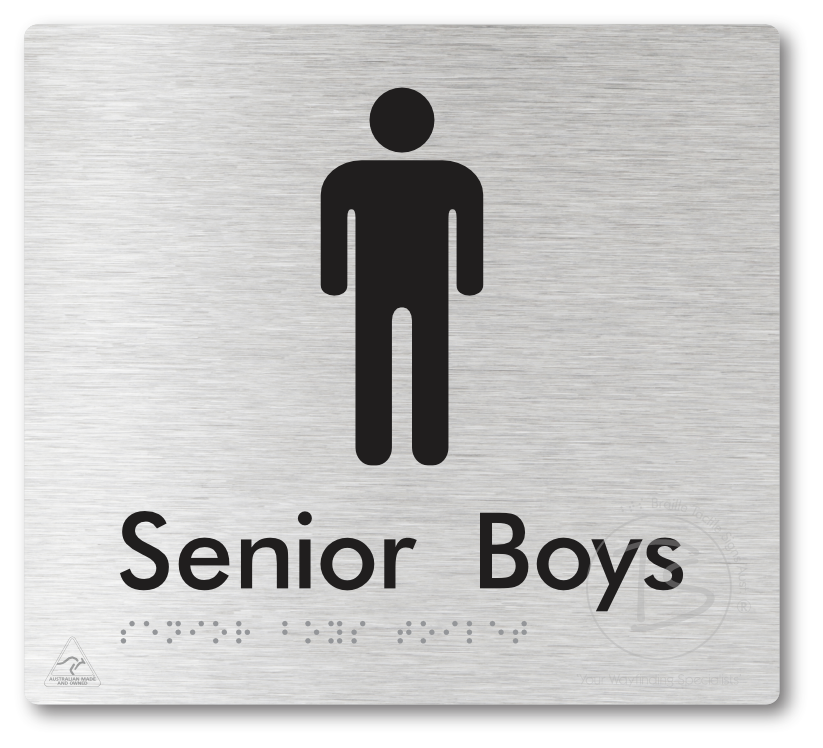Senior Boys Toilet - Braille Tactile Signs Aust.