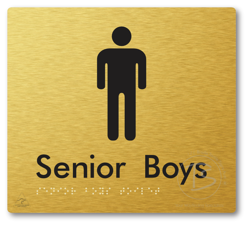 Senior Boys Toilet - Braille Tactile Signs Aust.