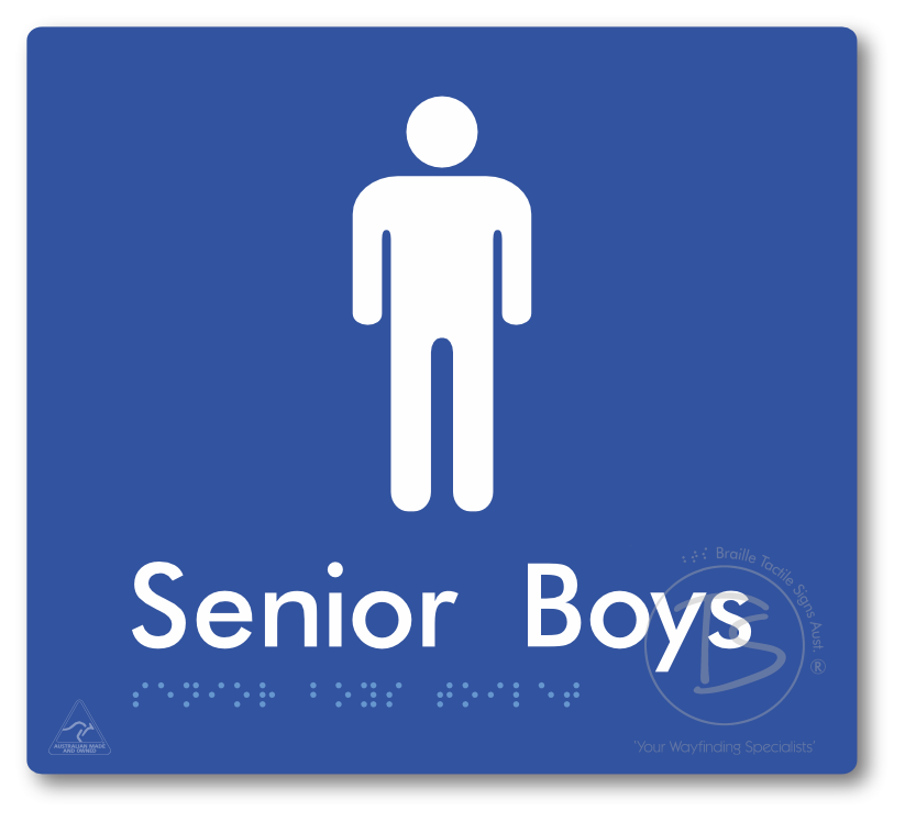 Senior Boys Toilet - Braille Tactile Signs Aust.