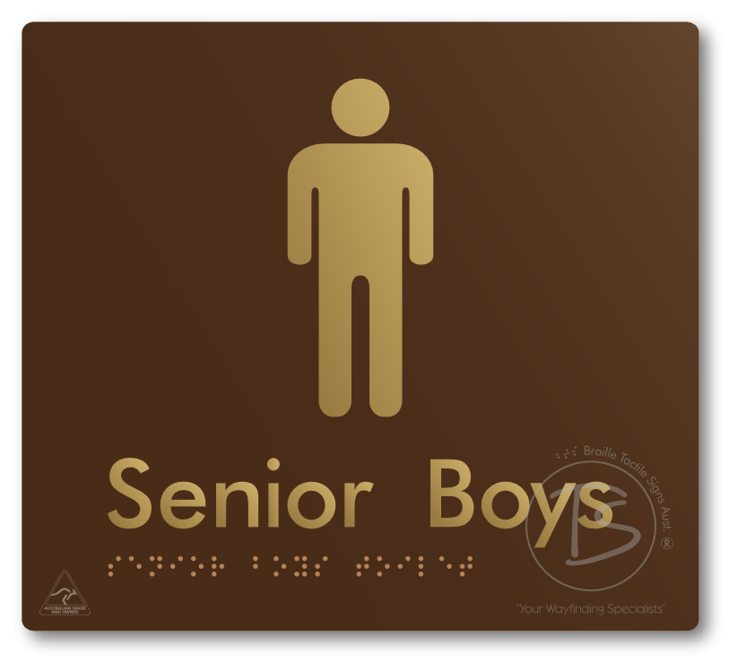 Senior Boys Toilet - Braille Tactile Signs Aust.