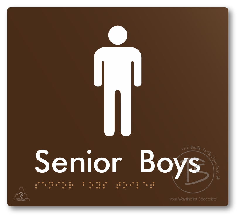 Senior Boys Toilet - Braille Tactile Signs Aust.