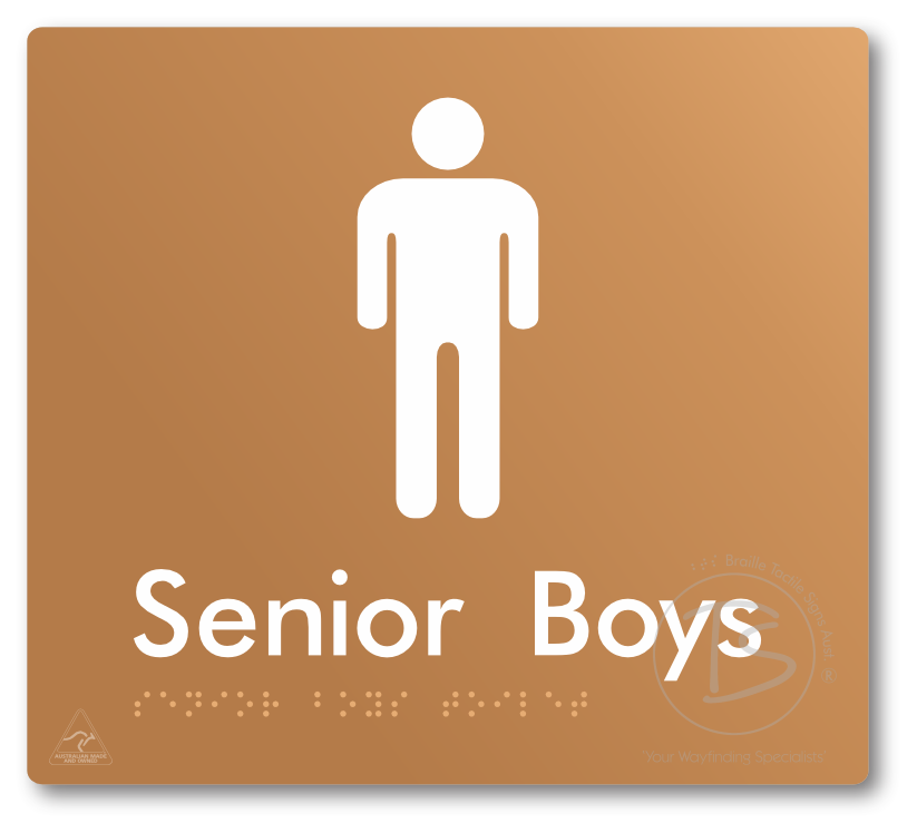 Senior Boys Toilet - Braille Tactile Signs Aust.