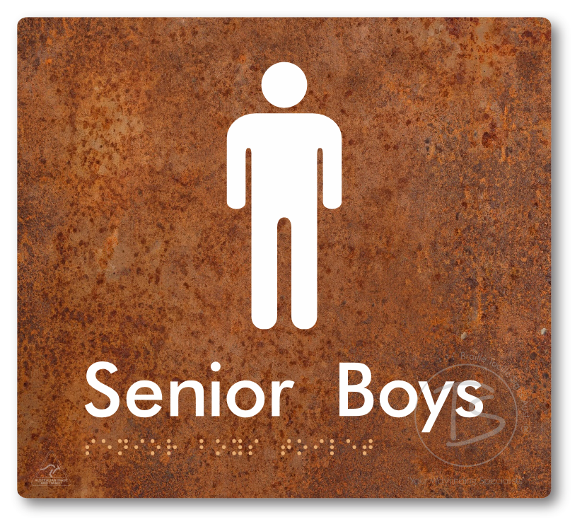 Senior Boys Toilet - Braille Tactile Signs Aust.