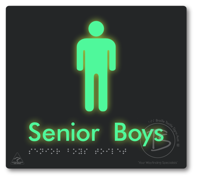 Senior Boys Toilet - Braille Tactile Signs Aust.