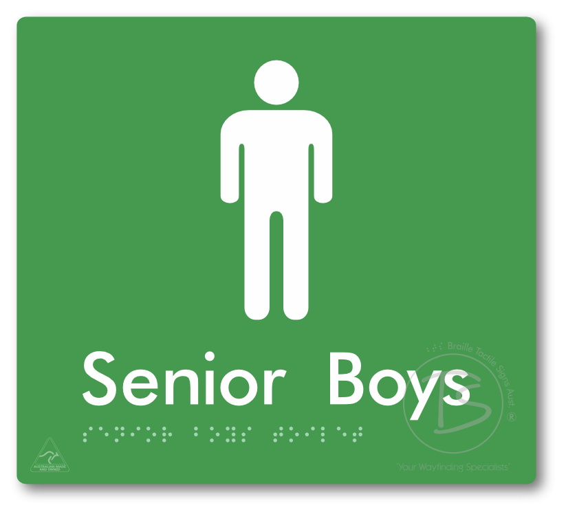 Senior Boys Toilet - Braille Tactile Signs Aust.