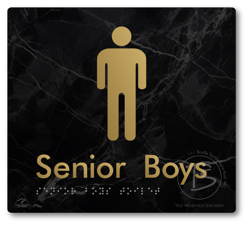 Senior Boys Toilet - Braille Tactile Signs Aust.