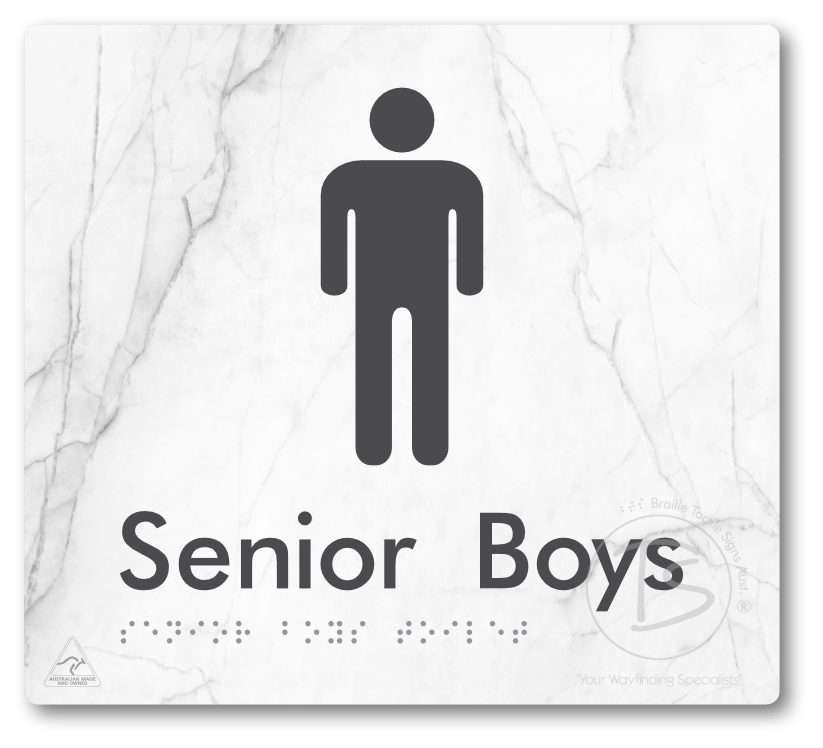 Senior Boys Toilet - Braille Tactile Signs Aust.