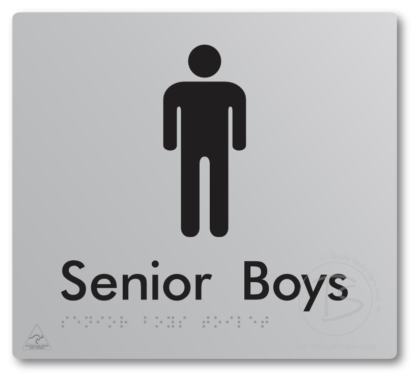 Senior Boys Toilet - Braille Tactile Signs Aust.
