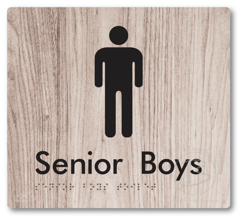 Senior Boys Toilet - Braille Tactile Signs Aust.