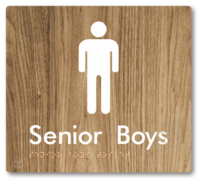 Senior Boys Toilet - Braille Tactile Signs Aust.