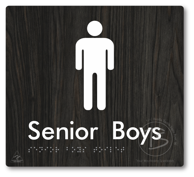 Senior Boys Toilet - Braille Tactile Signs Aust.