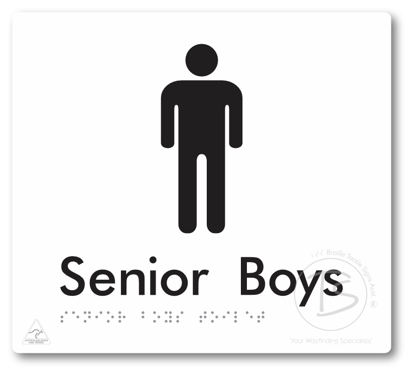 Senior Boys Toilet - Braille Tactile Signs Aust.