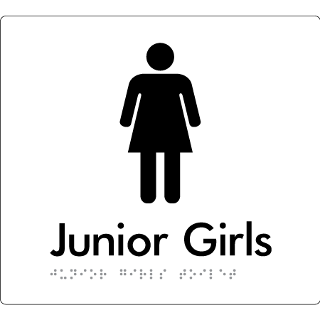 Junior Girls Toilet - Braille Tactile Signs Aust.