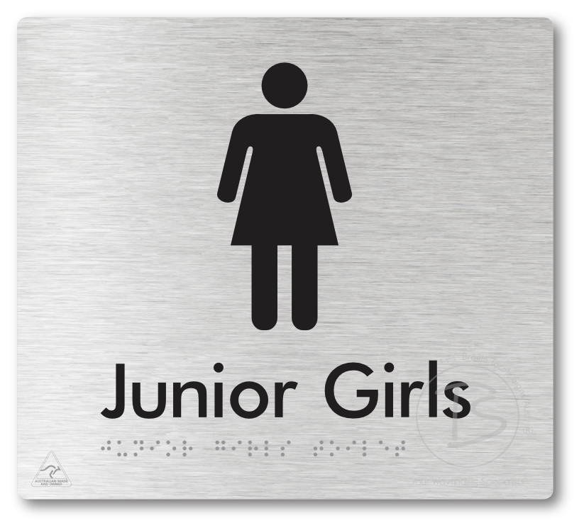 Junior Girls Toilet - Braille Tactile Signs Aust.