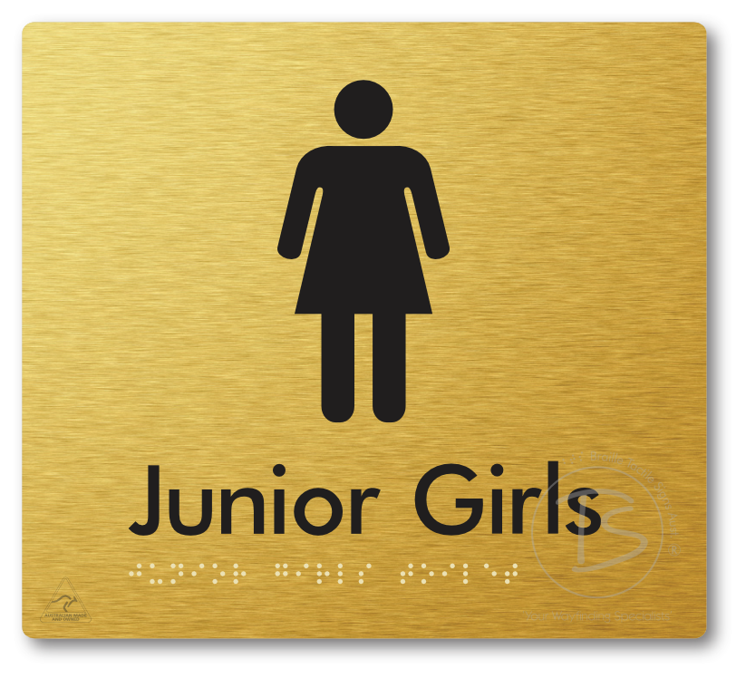 Junior Girls Toilet - Braille Tactile Signs Aust.