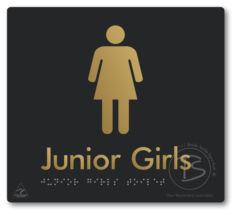 Junior Girls Toilet - Braille Tactile Signs Aust.