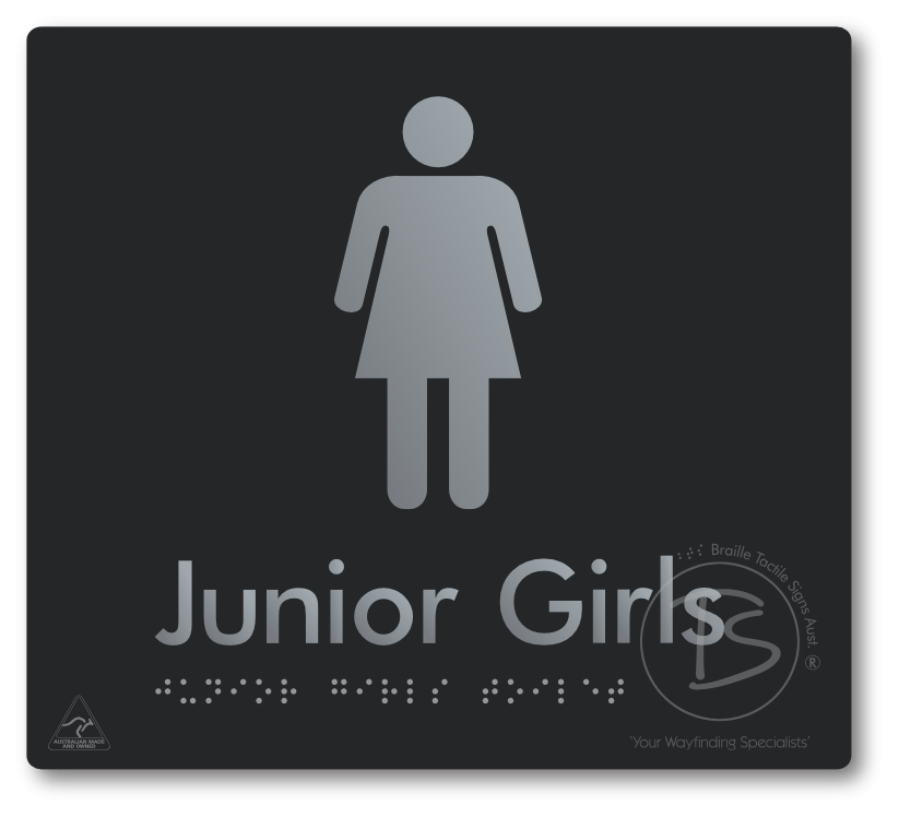 Junior Girls Toilet - Braille Tactile Signs Aust.